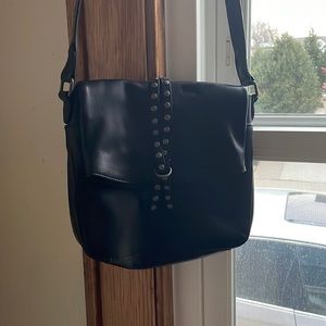 Lucky Brand leather satchel bag with studs